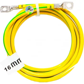 elektrický kabel 2m zemnící kabel s okem Lgy 16mm