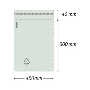Sáček na potraviny Sáček (PP) 160 x 220 + 40 mm, 40 um s lep.pás.(100 ks)