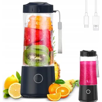 ELEKTRICKÝ MIXÉR BLENDER PŘENOSNÝ TURISTICKÝ NA KOKTEJLY ŠŤÁVY 400ML