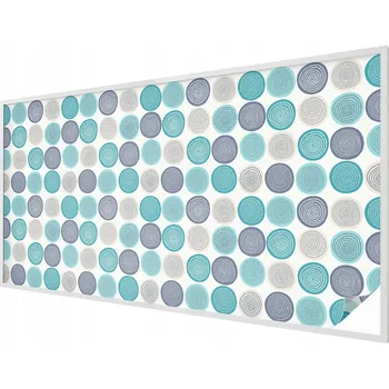 Okenní dekorace Samolepící fólie na okno proti slunci – mléčná, geometrické kruhy, 200x100 cm