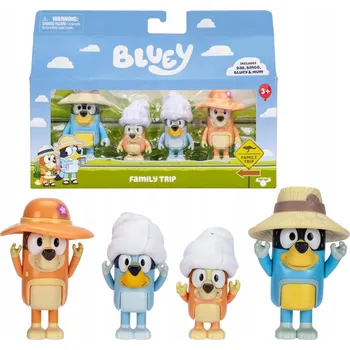 Figurka Ks 4 figurek Moose Toys Bluey Family Trip