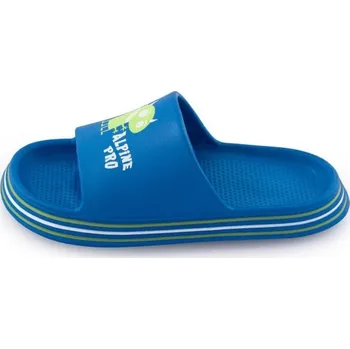 Chlapecké pantofle Dětské pantofle ALPINE PRO LARINO 26 Modrá, Světle zelená