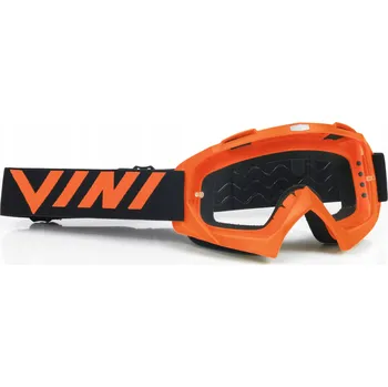 Motocyklové brýle Motokrosové / Enduro brýle Vini Player oranžové, tmavé + bílé sklo
