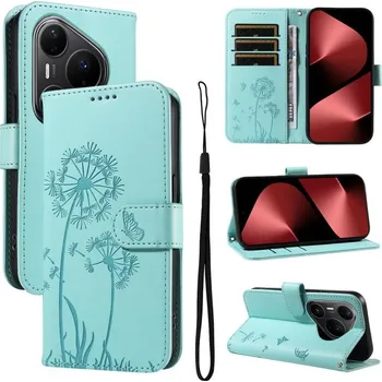 Pouzdro na tablet VSECHNONAMOBIL 129471 ART DANDELION Peněženkové pouzdro pro Huawei Pura 80 Pro mentolové