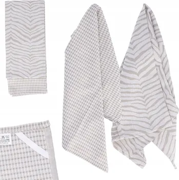 Utěrka KUCHYŇSKÁ UTĚRKA bavlněná sada x2 béžová 45x70cm utěrka do kuchyně