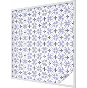 Okenní dekorace Fólie Vitrážová fólie Samolepicí Mléčná na okno Zebrový vzor 100x100