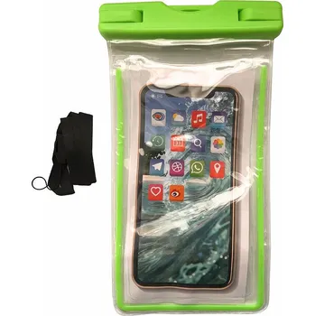 Vodácký pytel AGAMA Vodotěsný obal na mobil 10 x 17 cm NO SIZE ŽLUTÁ