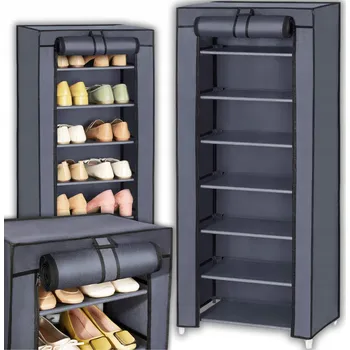 Botník Botník ORGANIZÉR NA BOTY S POVRCHOVOU ÚPRAVOU 46 x 126 x 28 cm šedý