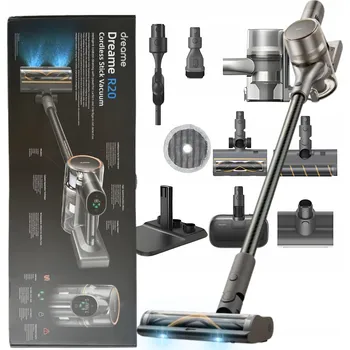 Vysavač Tyčový vysavač Dreame V12 Pro, výdrž 85 min, RUČNÍ, sací výkon 210AW, tlak 32000Pa, baterie 2700mAh, 2v1, LED