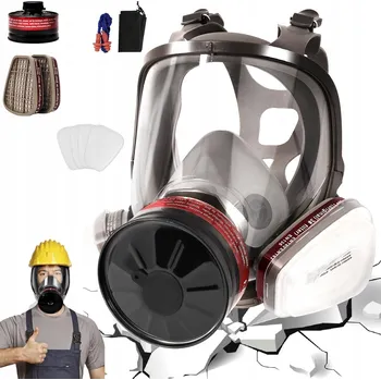 Kapota OPAKOVANĚ POUŽITELNÁ OCHRANNÁ MASKA S UHLÍKOVÝMI VLOŽKAMI + FILTRY, PLYNOVÁ MASKA