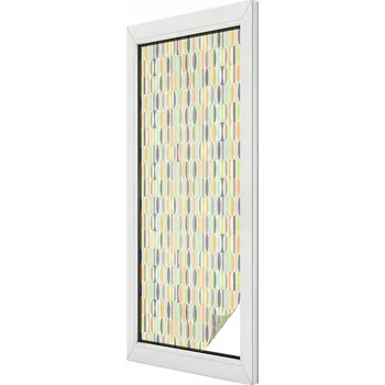 Okenní dekorace Mléčná okenní Fólie na okenní sklo, balkonová dýha, oválná, 50x146 cm