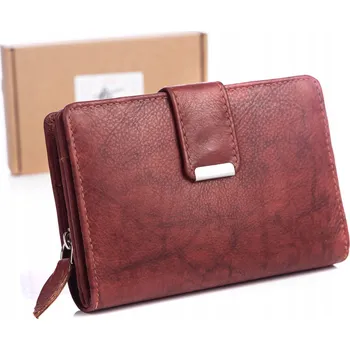 Peněženka Money Maker peněženka z pravé lícové kůže hnědá - dámská