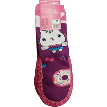 Dětská móda Domeček pro panenky Gabby - Dětské papuče růžové, velikost 23-24