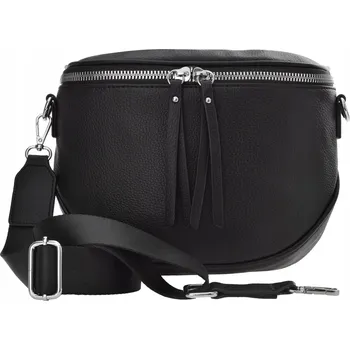 Kabelka Velká Dámská Ledvinka Kabelka Přes Rameno Elegantní Klasická Crossbody Černá