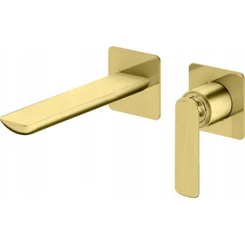 Vodovodní baterie Umyvadlová baterie pod omítku Kohlman EXPERIENCE BRUSHED GOLD zlatá