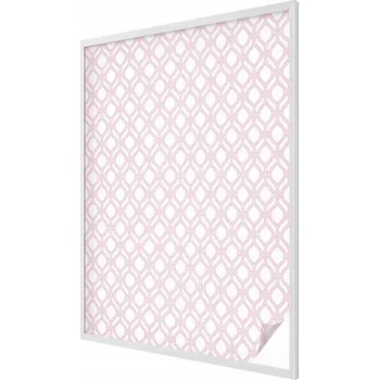 Okenní dekorace Fólie na okna mléčná, samolepicí, růžové linky, 100x146 cm