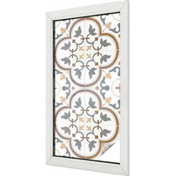 Okenní dekorace Samolepicí Okenní Fólie Mrazuvzdorná Dekorativní Ornamenty dlaždic 50x100