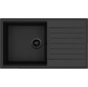 Granitový dřez Granitový dřez Helika KOPA SQK104 černá edice
