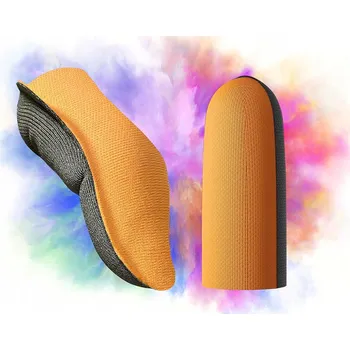 Cyklistické návleky 2 x Návleky na prsty pro hraní her, oranžové návleky na palce