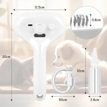 Kosmetika pro psa PARNÍ KARTÁČ PRO KOČKY PSY NA SRST ELEKTRICKÝ PRO PÉČI O ZVÍŘATA