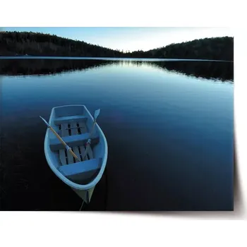 Plakát Sablio Plakát Loďka na jezeře - 60x40 cm