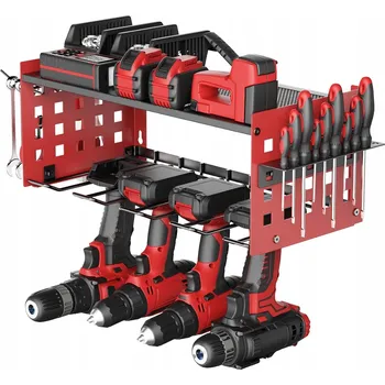 2-PATROVÝ NÁSTĚNNÝ DRŽÁK NA NÁŘADÍ POLICE ORGANIZÉR DO GARÁŽE REGÁL