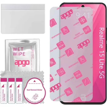 Pouzdro na mobilní telefon Hybridní Sklo pro Realme 15 Lite 5G, alternativa tvrzeného skla, flexibilní