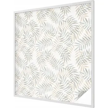 Okenní dekorace Ozdobná Fólie mléčná fólie Samolepicí Listová elegance 100x100