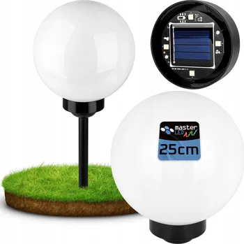 Venkovní osvětlení Solární lampa zapichovací Masterled černá 70,5 cm 1 ks