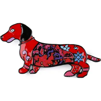 Brož Brož jezevčík Varianta: 2 červená, Balení: 1 ks