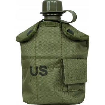 Láhev Vojenská polní láhev s hrnkem 1L US LAHEV NA PITÍ DOMINATOR