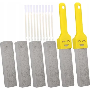 WC štětka 6 SZTUK Pumeks do czyszczenia WC na mytí toalet Kartáč s Držáky