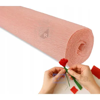 Obraz Krepový papír Krepový Papír floristický Italský 180g (50 cm x 2,5 m) Lososová barva C. 17/A2