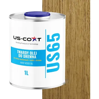 barva a nátěr na dřevo Tvrdý Olej na Dřevo pro Impregnaci Nábytku a Teras 1L Bezbarvý Satén