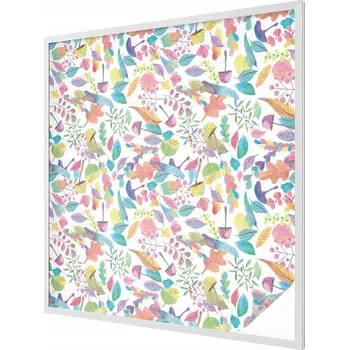 Okenní dekorace Samolepicí dýha na sklo Dekorativní vitráž Barevná kompozice 100x100