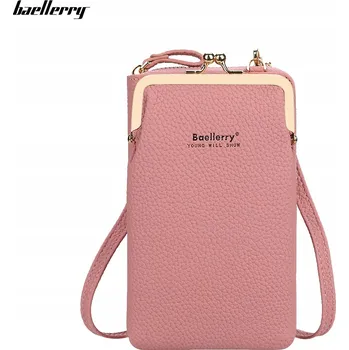 Kabelka Dámská kabelka Mini Psaníčko přes rameno Peněženka Tmavě růžová Baellerry