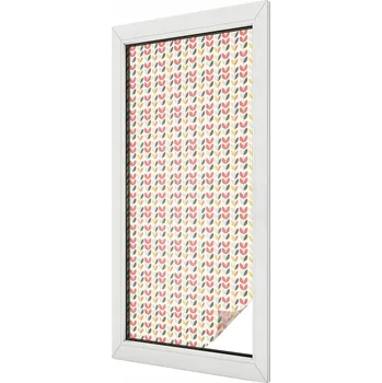 Okenní dekorace Dekorativní Fólie s motivem na okno Retro listy 50 x 116 cm