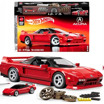 ostatní stavebnice Mattel Stavebnice Hot Wheels Elite ’90 Acura NSX – Sběratelská stavebnice 876 dílů