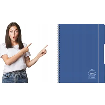 Blok Herlitz Kroužkový Blok A4, 80 listů, pevná vazba