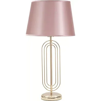 Lampička Stolní lampa Krista 64 cm růžovo-zlatá