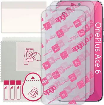 Pouzdro na mobilní telefon 3x Hybridní Sklo pro OnePlus Ace 6, alternativa tvrzeného skla