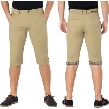 Elegantní krátké kalhoty Kraťasy Pánské bavlněné letní šortky S959 W33