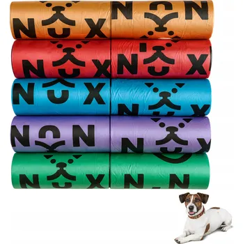 sáček na exkrement SÁČKY NA EXKREMENTY PRO PSA 150 KS SILNÉ ODOLNÉ 5 BAREV 10 EKO ROLEK