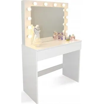 Toaletní stolek Rebiko Toaletní Stolek bílý 80 x 140 x 41 cm