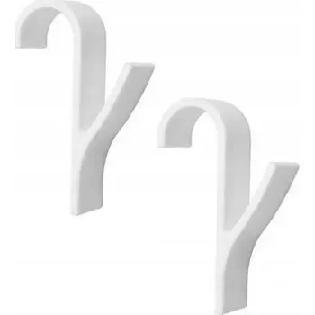 Věšák Háček bez vrtání Aptel bílý