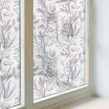 Polep vozidla Fólie na okna Samolepicí Soukromí Listy a motýli 50x146