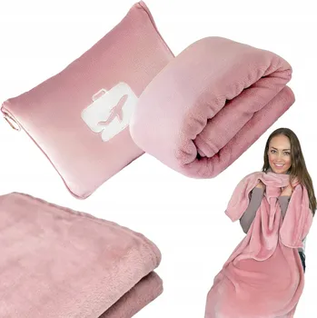 Obraz POLŠTÁŘ TURISTICKÁ CESTOVNÍ DEKA DO LETADLA AUTOMOBILU 2V1 165x100 CM