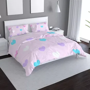 Povlečení Sablio Povlečení Srdce vedle srdce - 140x220 / 90x70