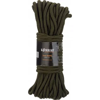 Železářství Šňůra Lina Paracord Univerzální Kombat Tactical 7mm - 15 Metrů, Olive (Olivová)
