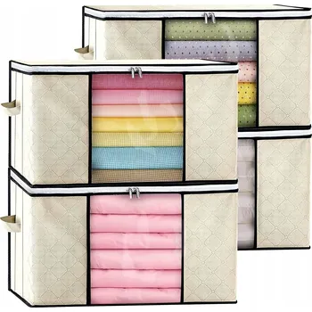 Úložný box X4 ÚLOŽNÝ BOX NA OBLEČENÍ ORGANIZÉR DO SKŘÍNĚ KONTEJNERY 84L